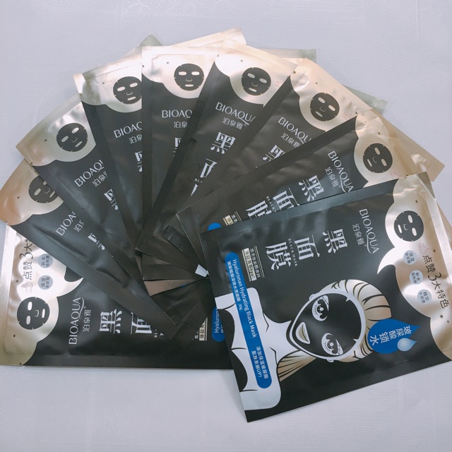 Mặt Nạ Than tre THẢI ĐỘC TỐ bioaqua làm sạch sâu, cấp nước giúp da mềm mịn, trắng sáng