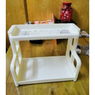 KỆ ĐỰNG GIA VỊ NHÀ BẾP CHỮ H 2 TẦNG NHỰA | BigBuy360 - bigbuy360.vn