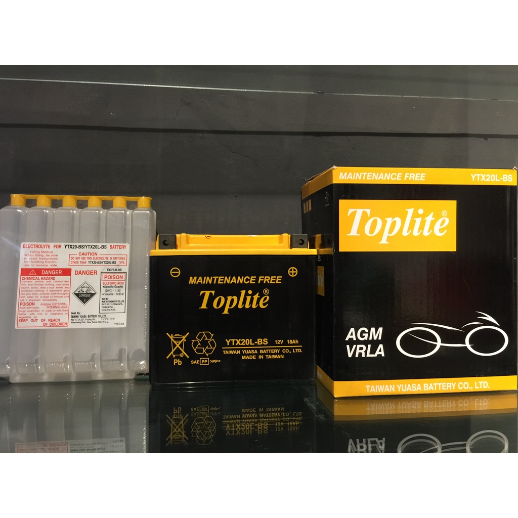 BÌNH ACQUI YUASA TOPLITE YTX20L – BS