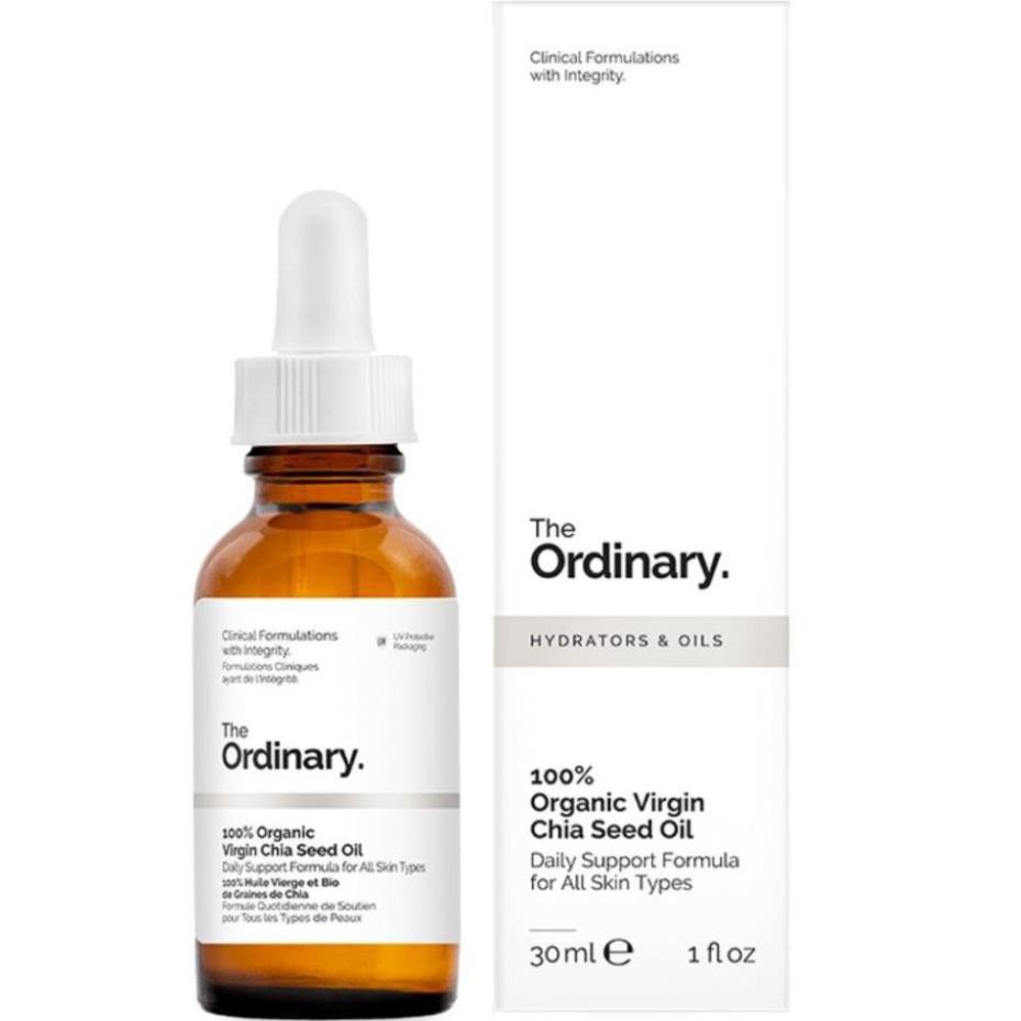 The Ordinary 100% Organic Virgin Chia Seed Oil làm dịu, mượt, nuôi dưỡng da