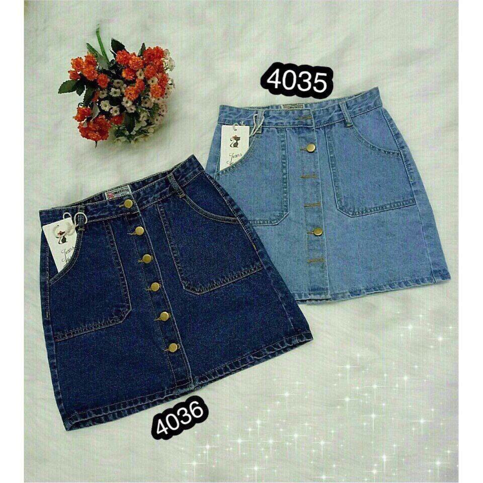 Chân Váy Bò Chữ A Công Sở Có Nút OHS4035-36