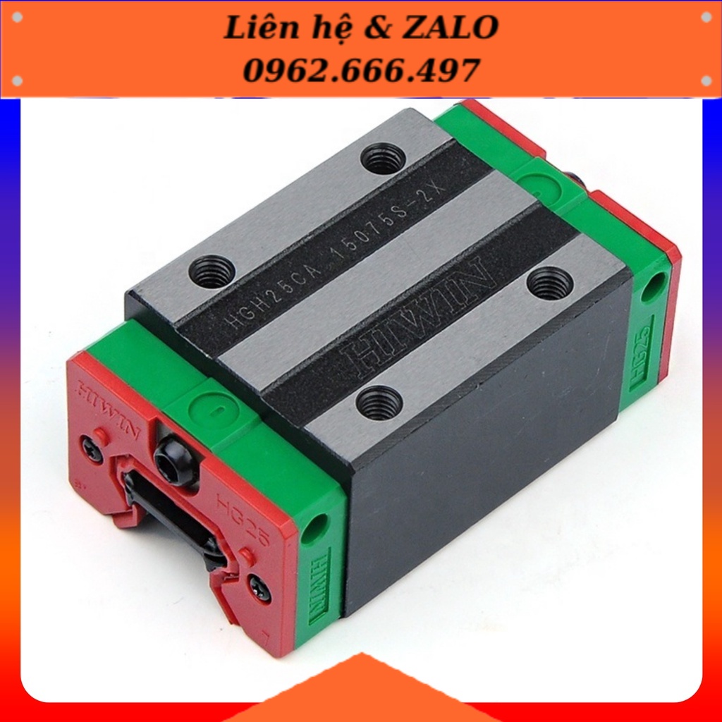[Phụ Kiện CNC] Block Con Trượt Bi Trượt Vuông Tiêu Chuẩn Hiwin HGH HGH25CA | HGH25