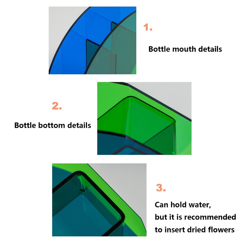 Lọ Hoa Bằng Acrylic Mềm Mại Trang Trí Nhà Cửa / Văn Phòng / Phòng Ngủ