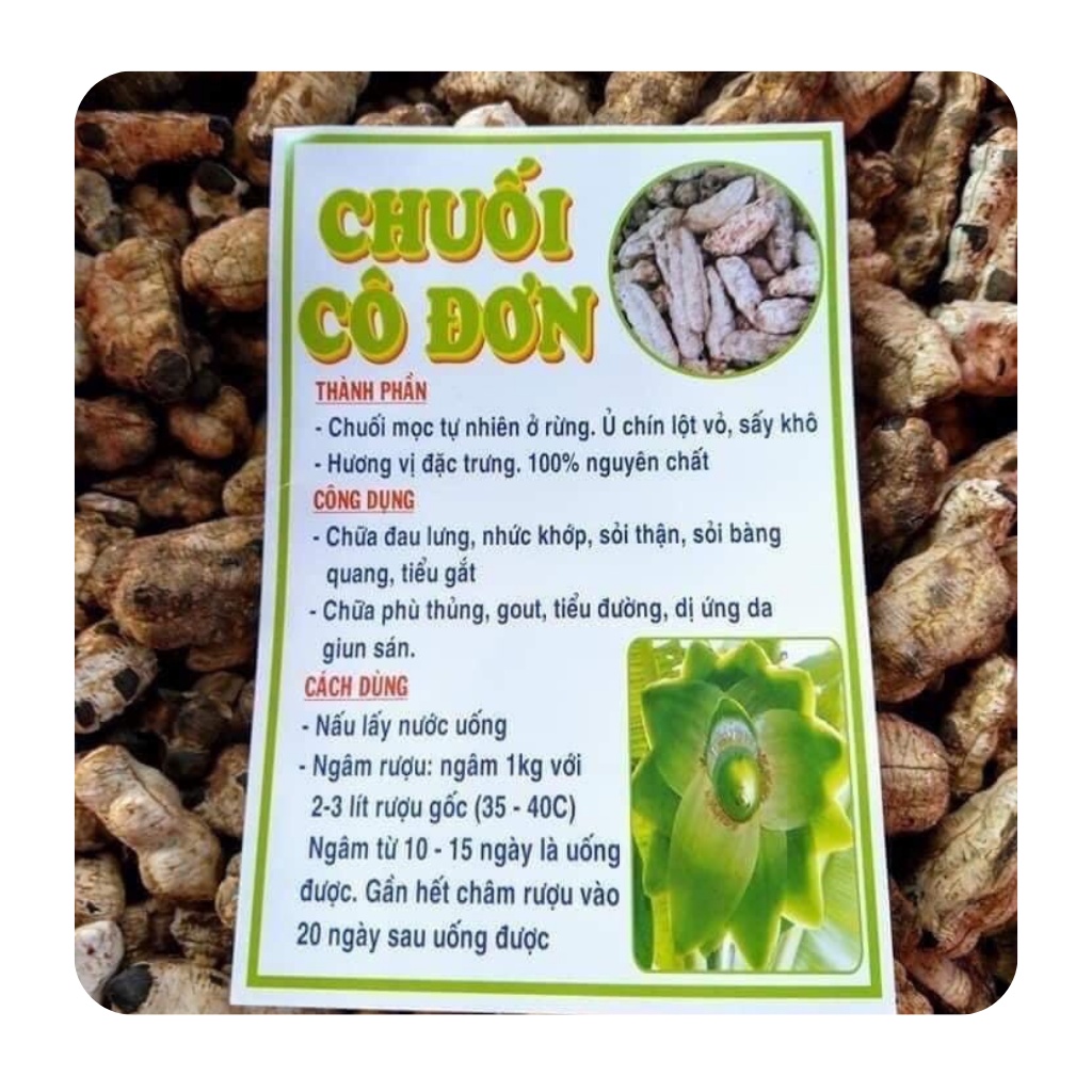Chuối cô đơn ( chuối mồ côi ) loại 1, hàng mới hỗ trợ sỏi thận, tiểu đường túi 1KG | BigBuy360 - bigbuy360.vn