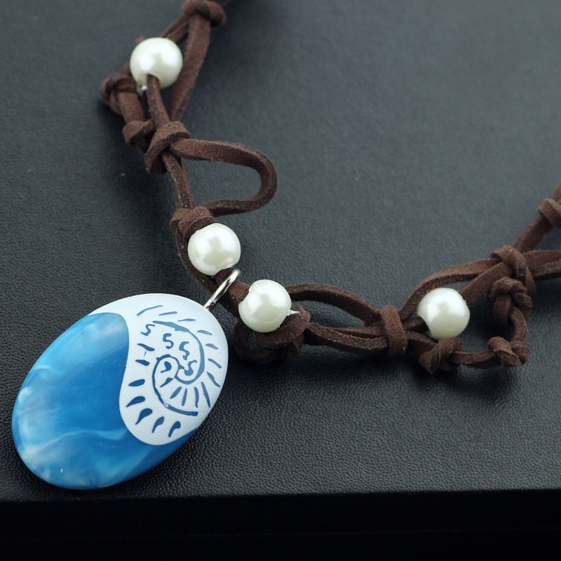 Đại Dương Lãng Mạn Vòng Cổ Moana Moana Công Chúa Vòng Cổ Trẻ Em Vòng Cổ Mặt Dây Chuyền Phụ Kiện