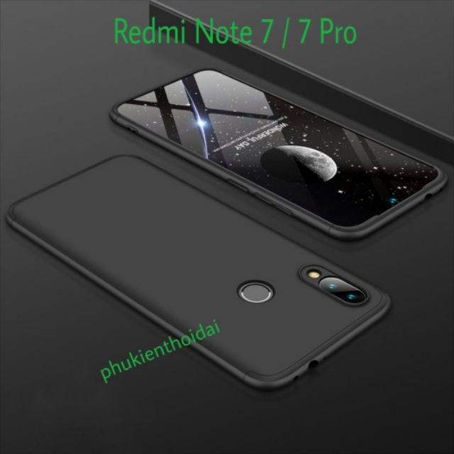 Ốp lưng Xiaomi Redmi Note 7 / 7 Pro 3 mảnh bảo vệ 360 độ hiệu GKK cao cấp