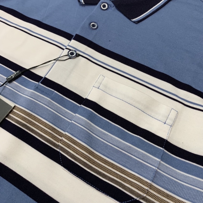 Áo Mông Tơ Ghi Polo Lụa Lạnh Nam Trung Niên Cao Cấp Hàng Quảng Châu Tặng Bố