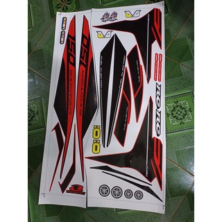 tem rời ex 150 2017 đỏ đen