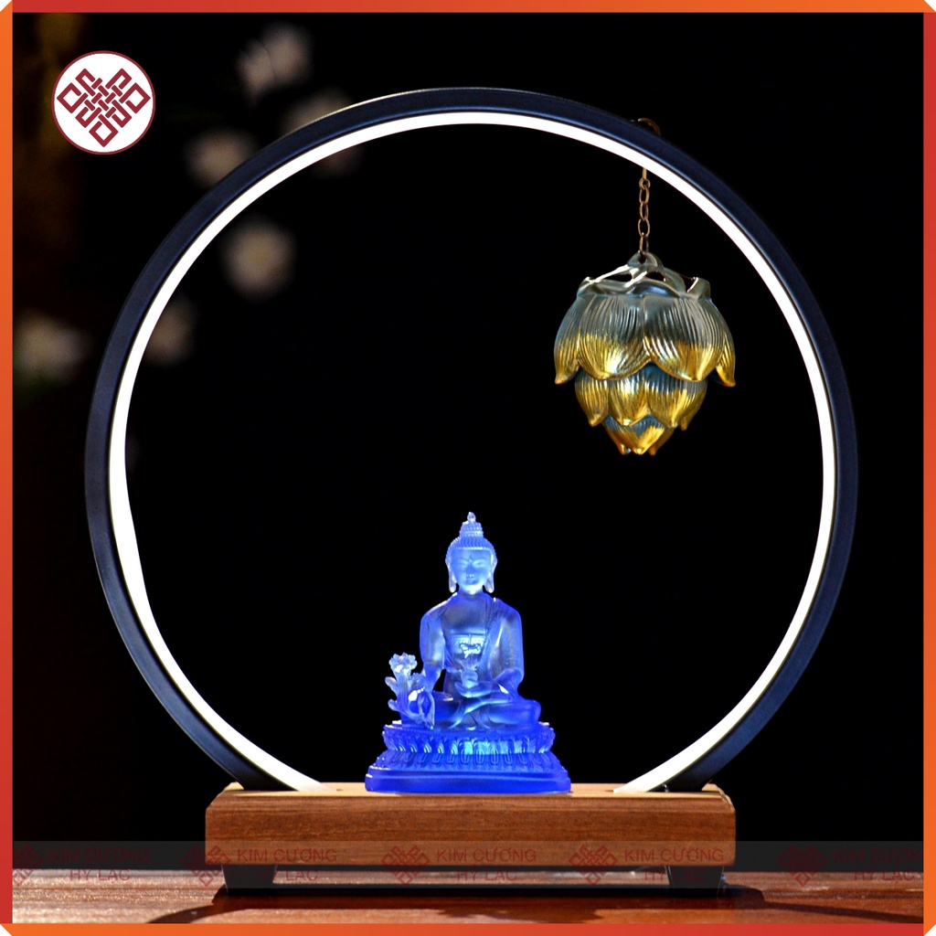 Kệ Đèn Hào Quang Led Trang Trí Tượng Phật, Tiêu Cảnh