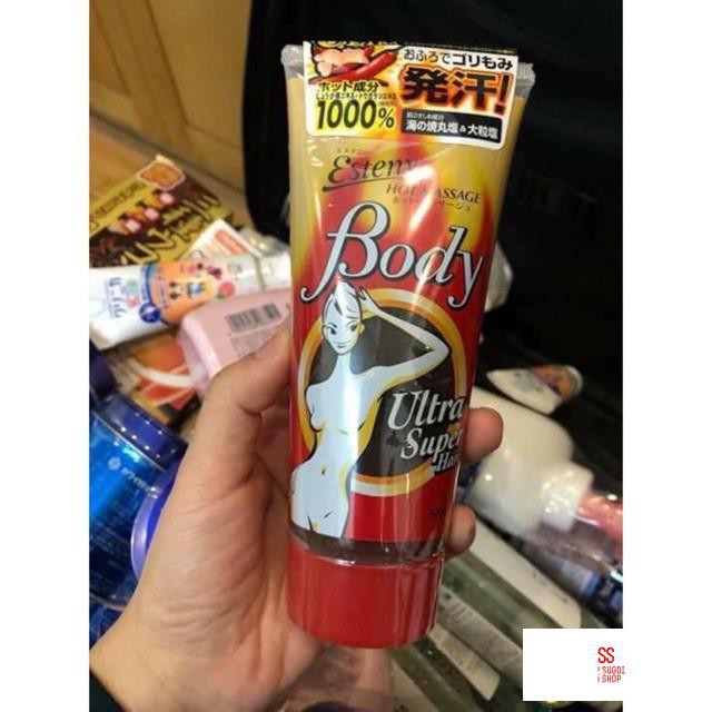 Kem BÔI TAN MỠ BỤNG Esteny Hot Body Massage Gel 240g Nhật Bản