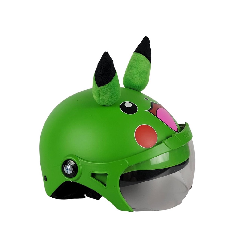 MŨ BẢO HIỂM TRẺ EM PIKACHU 8 MÀU CÓ KÍNH-AN TOÀN-ĐẠT CHUẨN ( &lt;8 Tuổi )