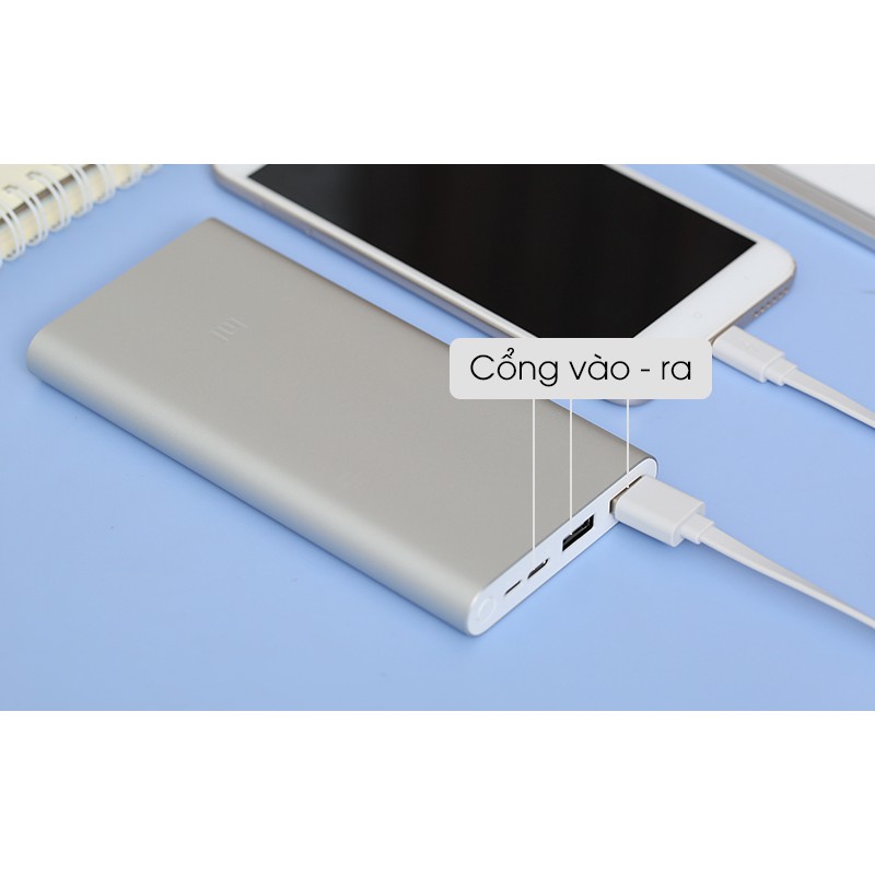 Sạc Dự Phòng Xiaomi Gen 3 10.00mAh - Pin sạc dự phòng Polymer 10.000mAh Xiaomi Mi 18W Fast Charge Power Bank 3