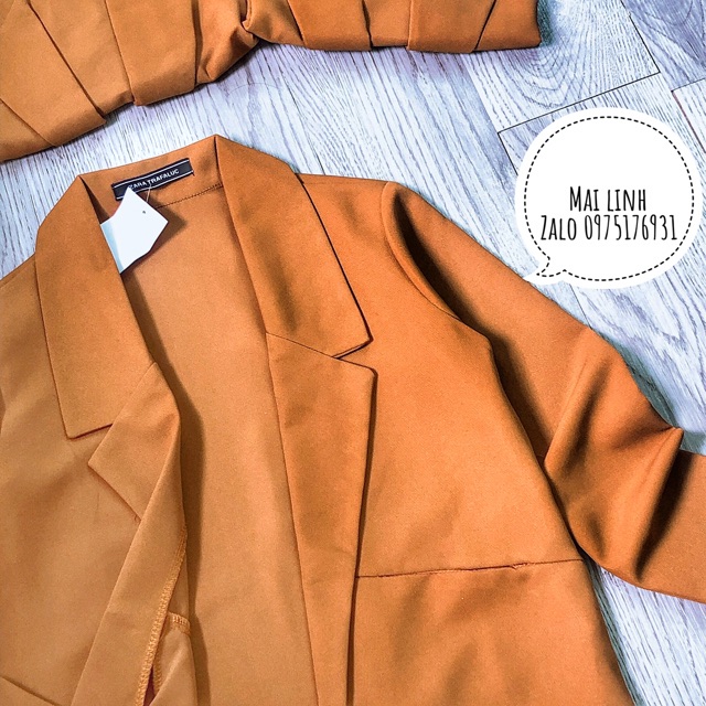 Vest suông 1 lớp màu nâu chất tuyết mưa | BigBuy360 - bigbuy360.vn