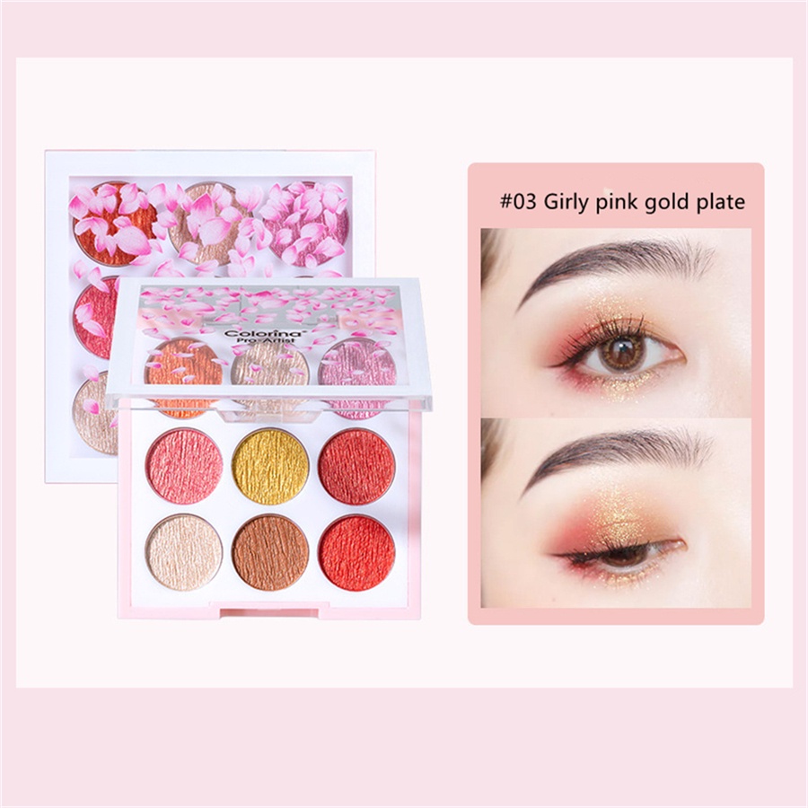 Bảng Phấn Mắt 9 Màu Sắc Tố Ngọc Trai Chống Nước Làm Sáng Da