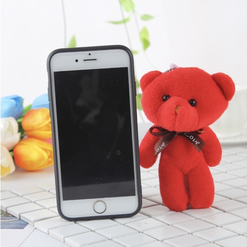 Móc khóa gấu bông, móc cài balo hình gấu Teddy