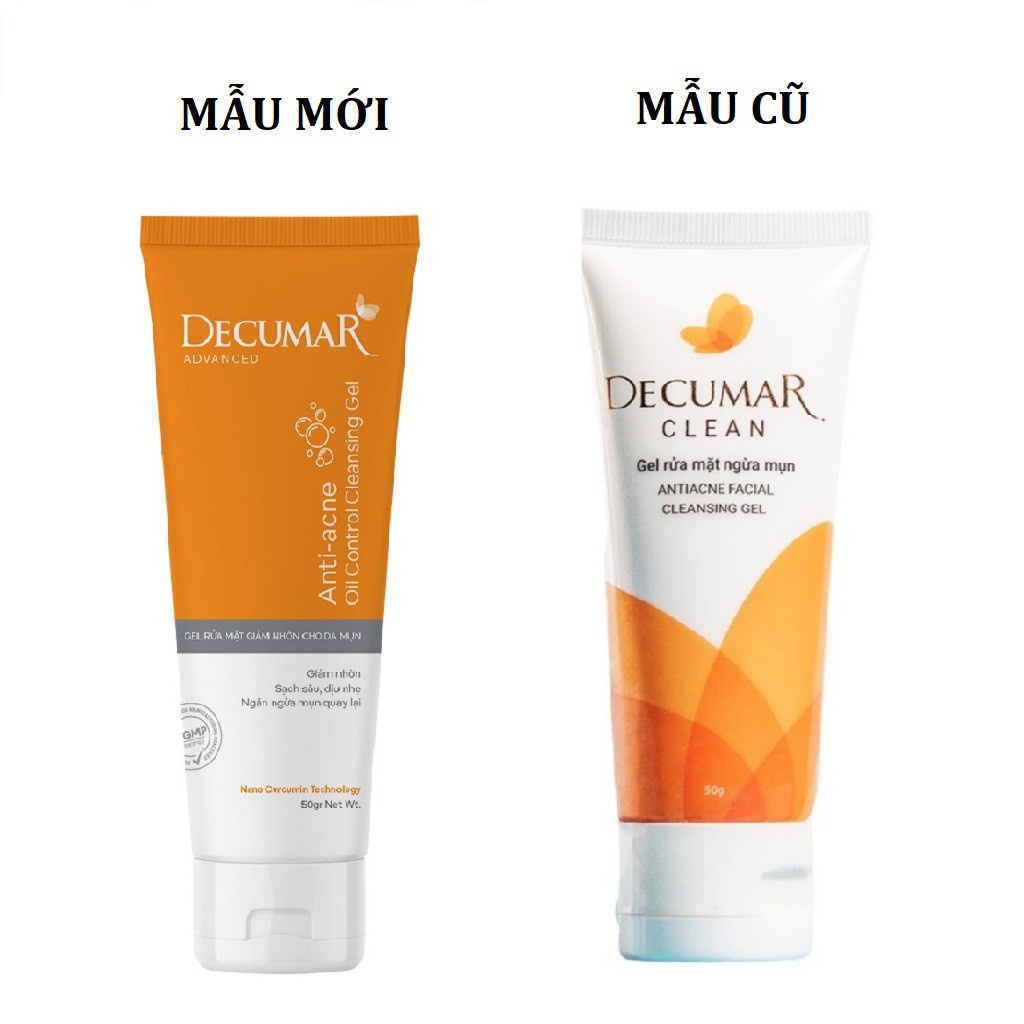 Gel rửa mặt ngừa mụn Decumar Clean