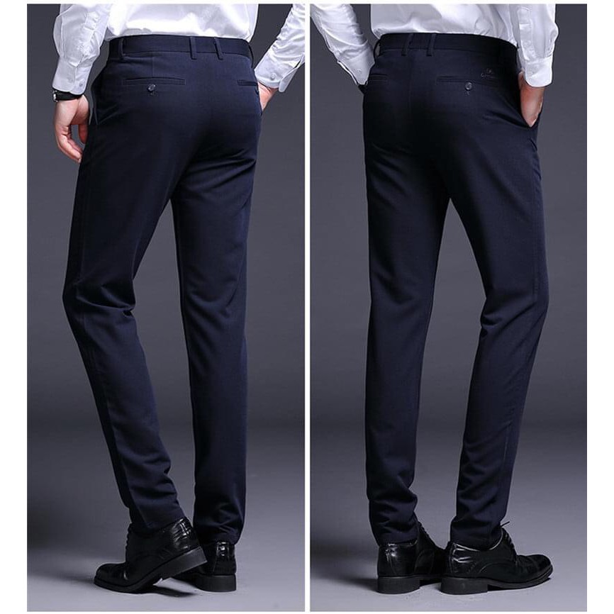 Quần âu nam chất vải tuyết mưa ,co giãn 4 chiều dáng ôm body chống nhăn | BigBuy360 - bigbuy360.vn