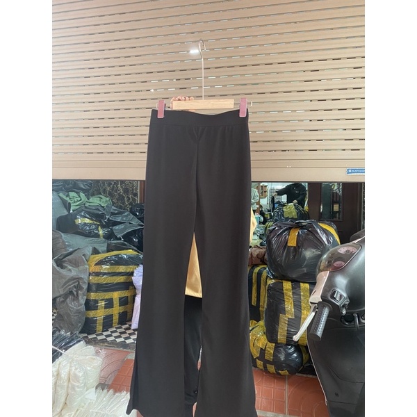 Quần legging ống loe chất gân tăm siêu tôn dáng