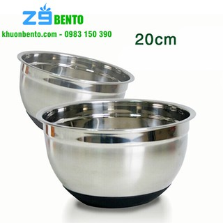 Tô trộn bột inox không gỉ 20cm