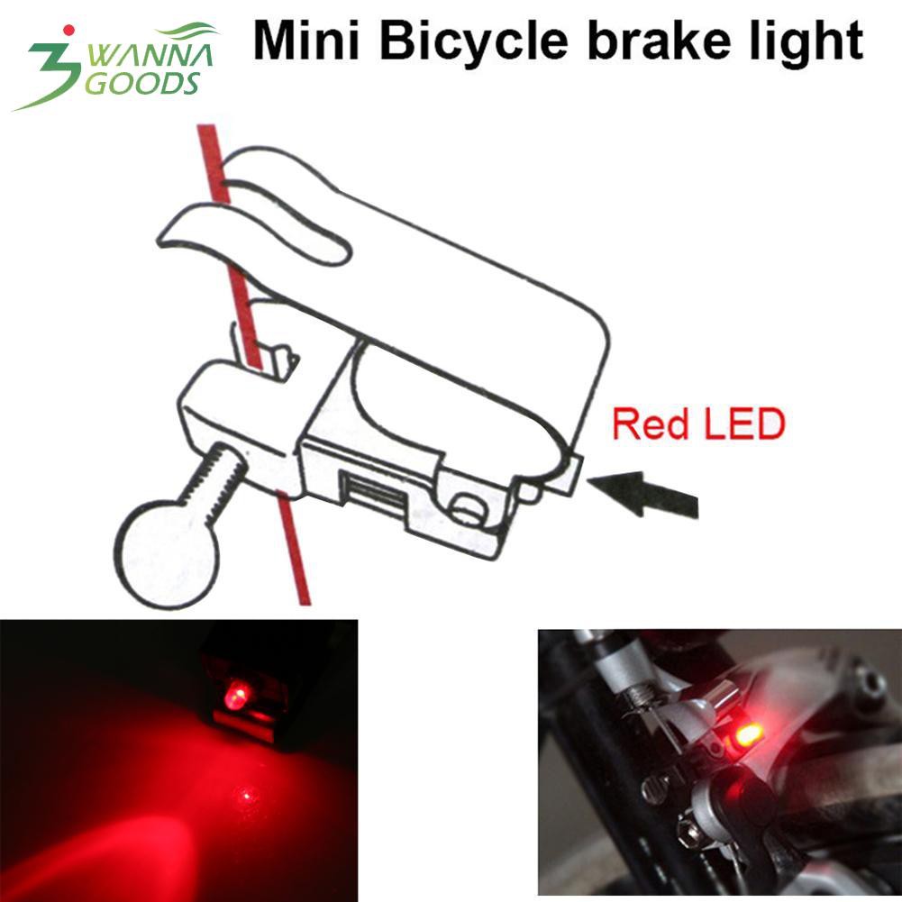 Đèn LED gắn đuôi dây phanh xe đạp tạo tín hiệu dừng/chạy thiết kế sáng tạo độc đáo