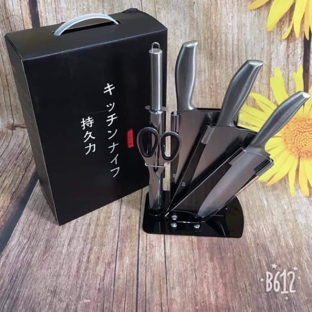 Bộ dao Nhật inox 6 món cao cấp