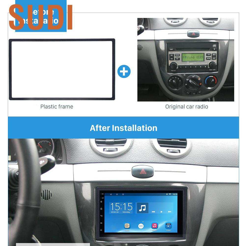 Khung Viền Máy Phát Dvd Radio Màn Hình 7in Sudi 2din Cho Xe Hơi Honda Fit 2007-2013