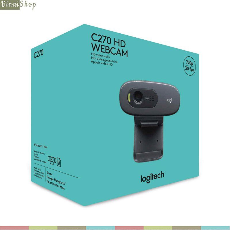 [BH: 24 tháng] Webcam laptop 720P Logitech C270