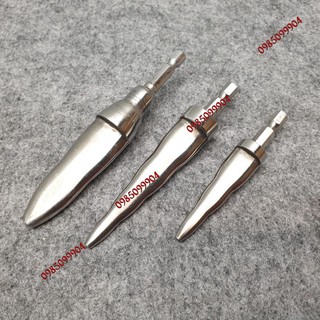 Mũi nong ống đồng bằng khoan tích hợp 3 trong 1 chuyên loe ống phi 6 10 12 mm nguyên khối INOX 304 cao cấp