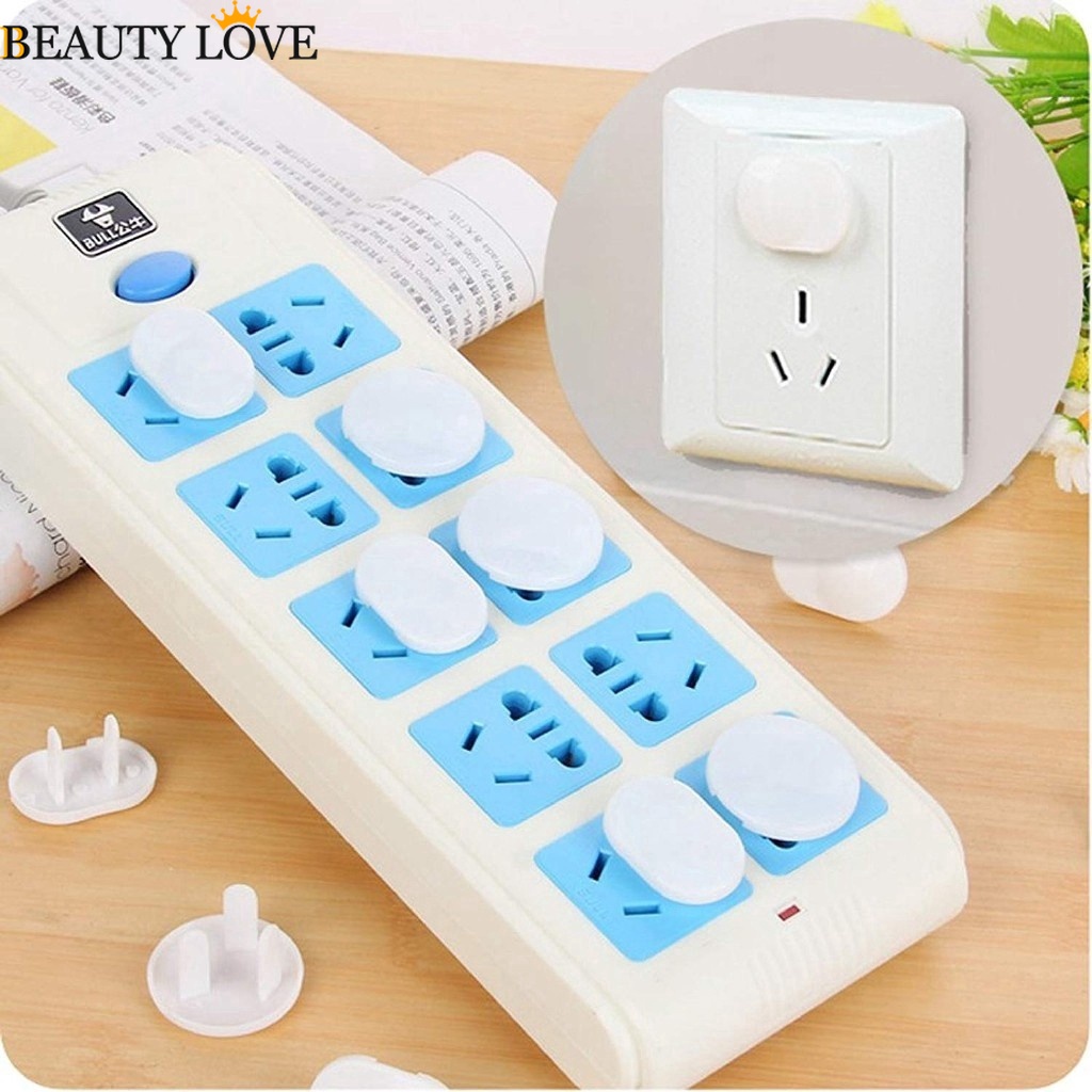Set 20 Lưới Bọc Ổ Cắm Điện 2 / 3 Lỗ Bảo Vệ An Toàn Cho Bé