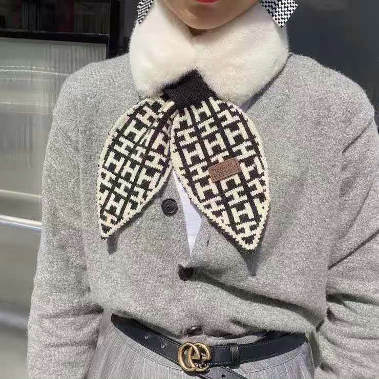 Khăn lông thỏ quàng cổ XUẤT HÀN