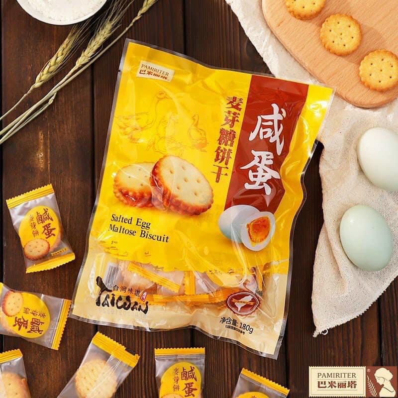 (Gói 500gr) Bánh Quy Nhân Trứng Muối