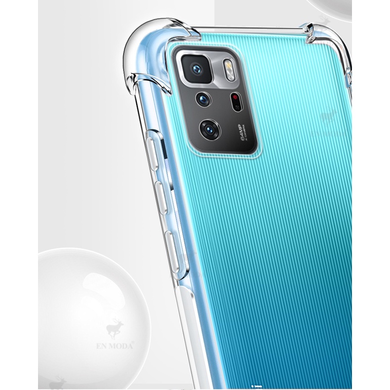 Ốp lưng Xiaomi Poco X3 GT / Note 10 Pro 5G trong suốt thế hệ mới ôm khít máy 4 góc lồi