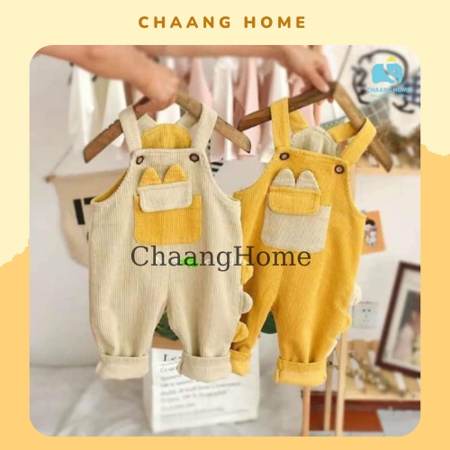 Yếm cho bé trai bé gái nhung tăm thu đông co giãn cute