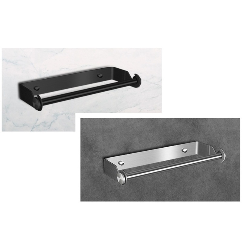 Giá Đỡ Cuộn Giấy Vệ Sinh Gắn Tường Bằng Thép Không Gỉ Tiện Lợi Dành Cho Nhà Tắm