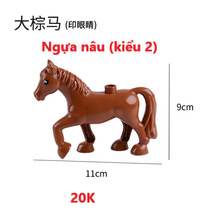 Hãng Gorock - Mô hình các con vật tương thích với Lego Duplo (nhóm 3)