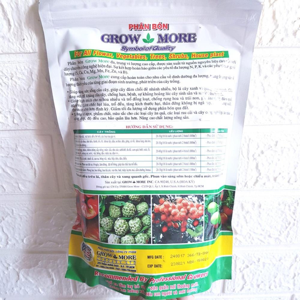 7-5-44 + TE Growmore Ra Hoa Sớm, Trổ Hoa Đều, Tăng Đậu Quả (1kg)