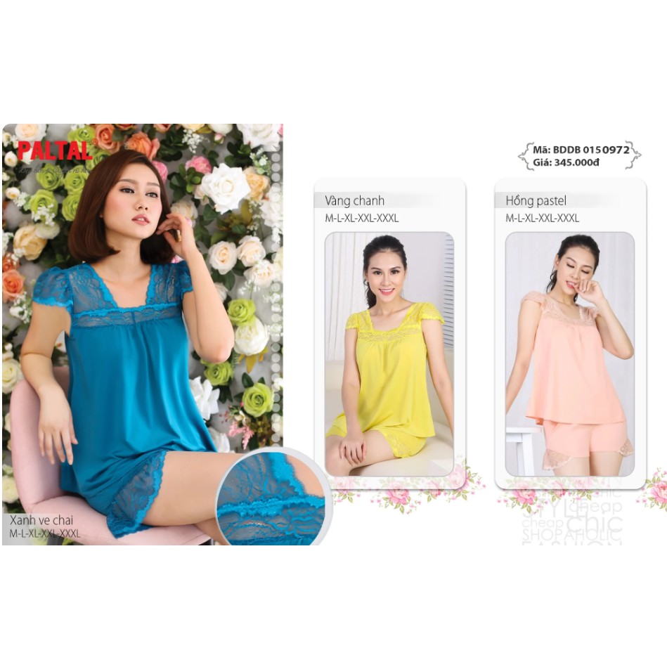 [Mã FASHIONMALLT4 giảm 15% đơn 150k] Bộ đồ đùi không tay cao cấp paltal bddb 015p 0972