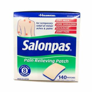 Miếng dán giảm đau Salonpas - hộp 140 miếng