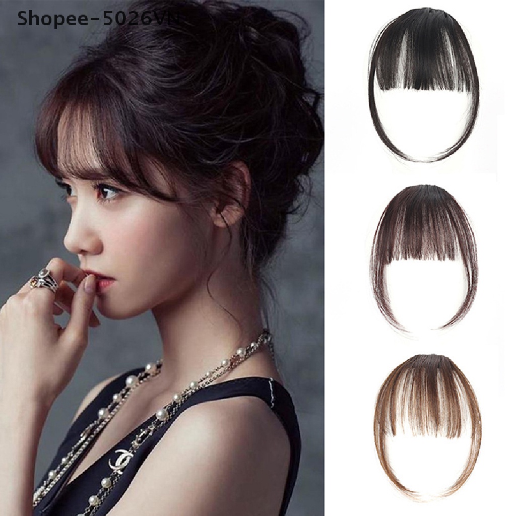 Tóc Mái Thẳng Bằng Sợi Tổng Hợp Dành Cho Nữ