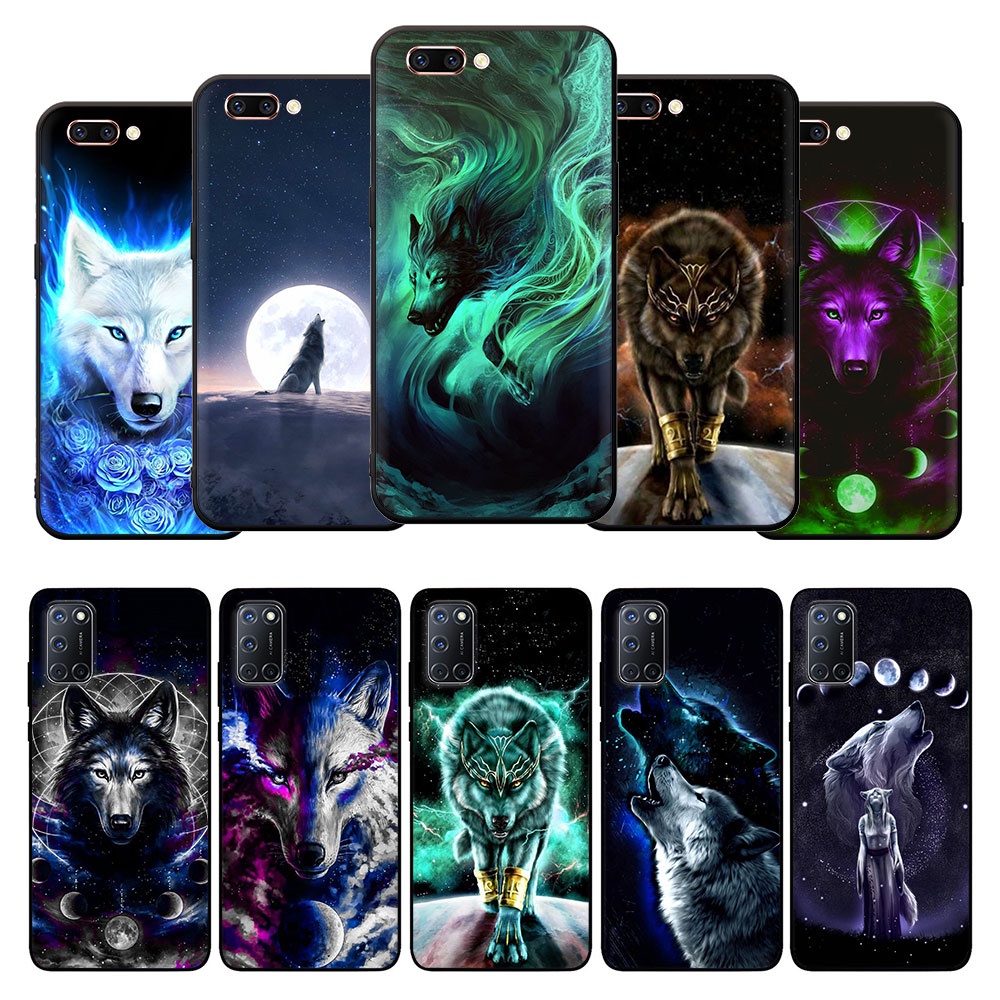 Ốp Điện Thoại Họa Tiết Chó Sói Cho OPPO A15 A15s A31 2020 A37 Neo9 A39 A57 A53 2020