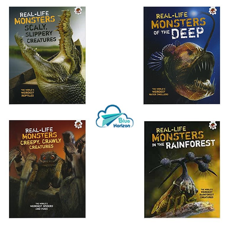 Bộ sách khoa học thiếu nhi bằng tiếng Anh: Real Life monsters