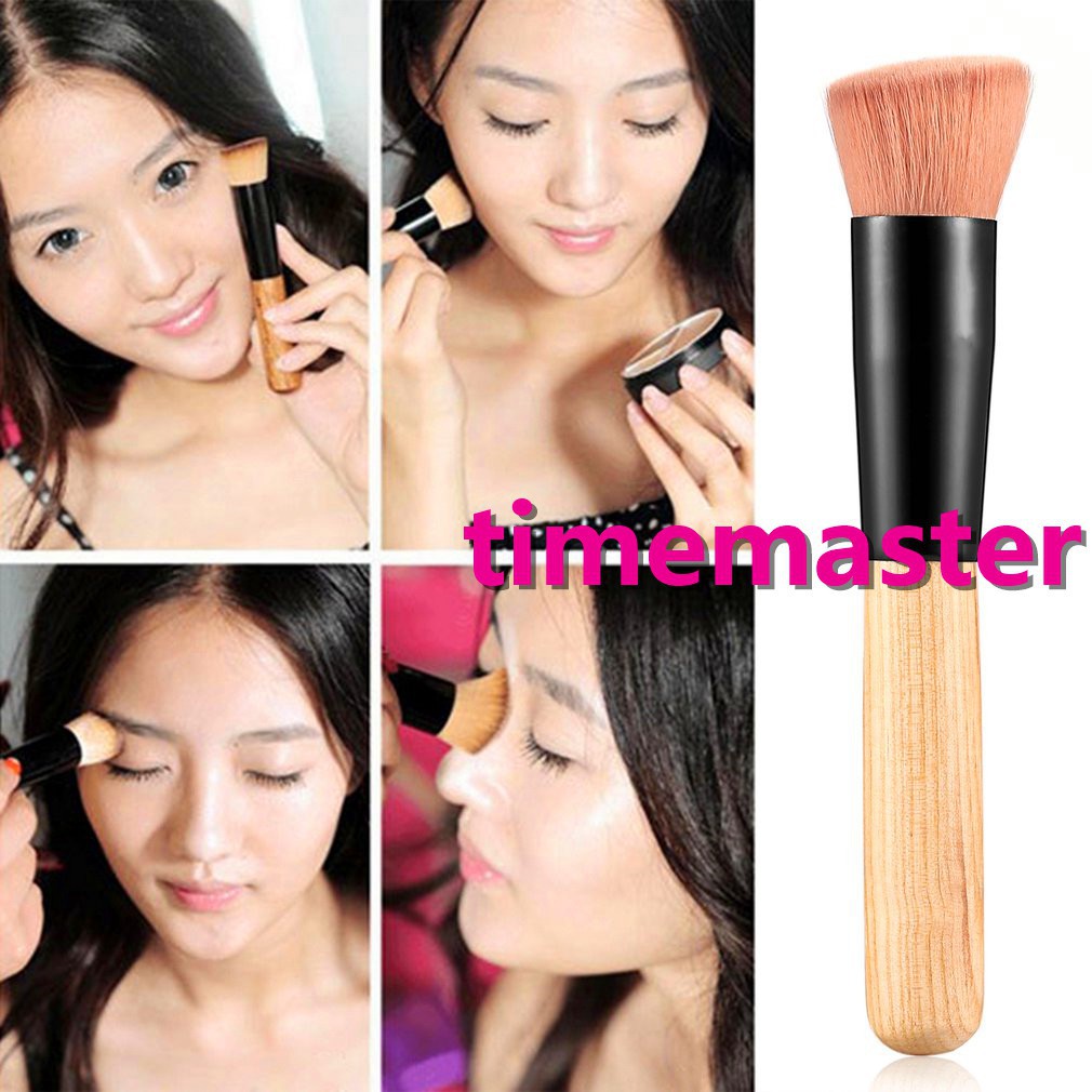 [Hàng mới về] Cọ trang điểm sợi fiber mềm mịn đầu xiên thích hợp cho phấn phủ