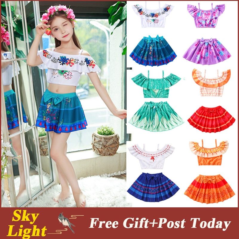Bộ Đồ Bơi Hai Mảnh Dễ Thương Cho Bé Gái