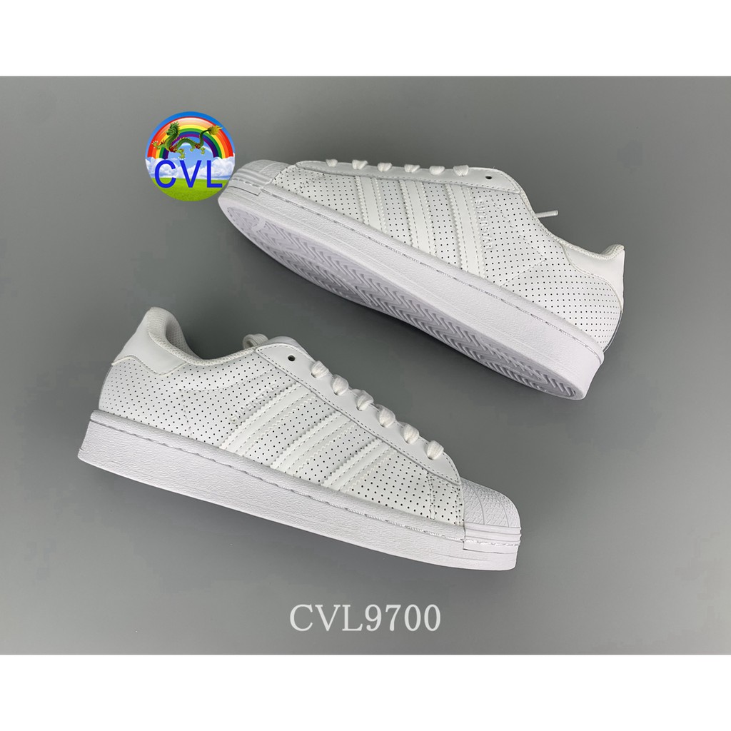 Adidas Superstars All Over Print Fv3445 Adi Clover All White Fashion Men's And Women's Trendy Shoes