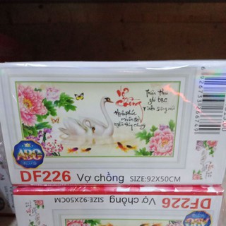 tranh đính đá vợ chồng df226 (92*50)