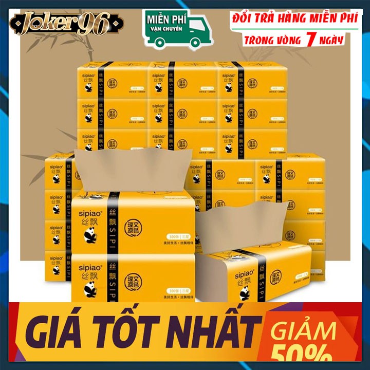 Giấy Ăn Than Tre Gấu Trúc Hoạt Tính Siêu Dai SIPIAO Cao Cấp_SL 1 gói