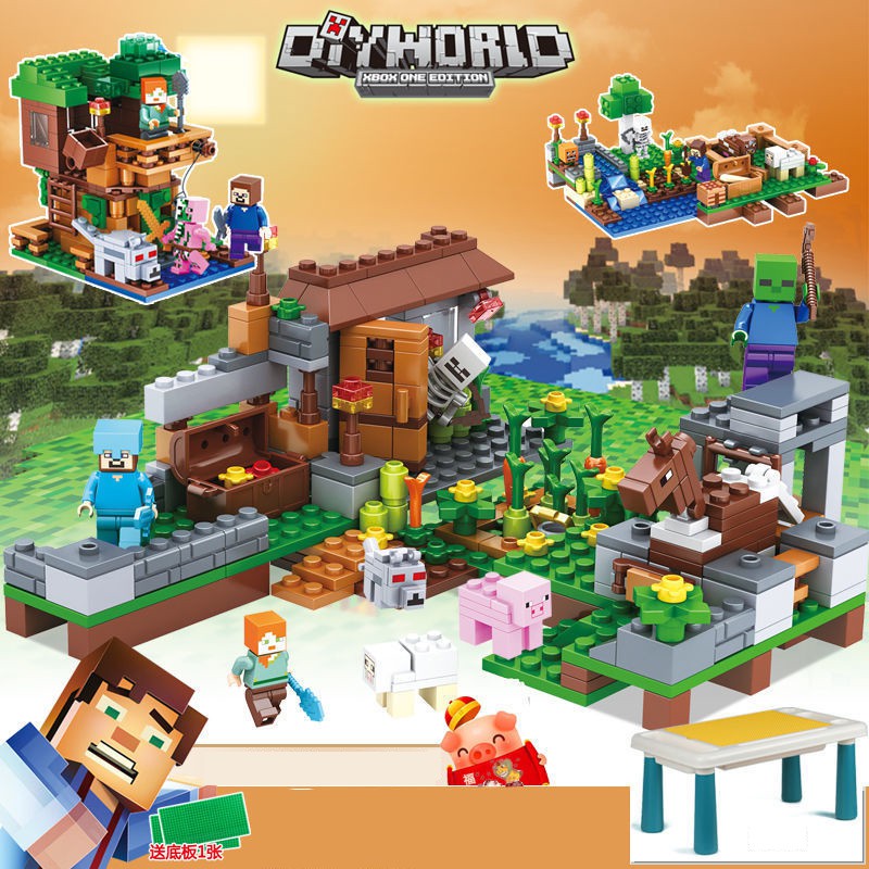 Đồ chơi lắp ráp My World [Lego Minecraft] - Xếp hình thế giới đồ chơi xây dựng Trang trại chăn ngựa - No 7438-1