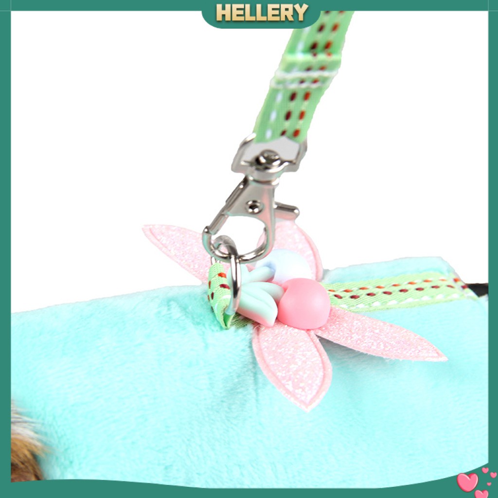 Bộ Dây Đai Và Dây Dắt Bằng Vải Cotton Cho Chuột Hamster / Heo Guinea