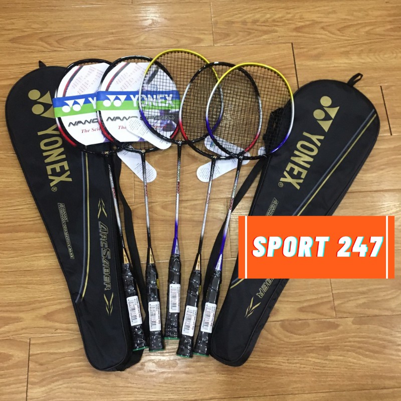 Vợt cầu lông Yonex Tặng (Cước+ Quấn cán vợt) Vợt cầu lông giá rẻ Lining,Victor 100% Khung Carbon