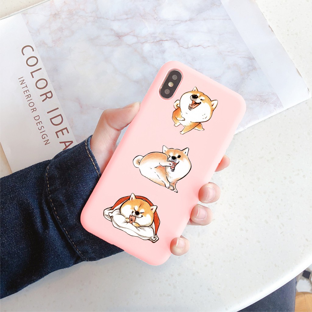 [Mã ELORDER5 giảm 10K đơn 20K] [ OPPO ] Ốp Lưng Silicon Shiba Kute - B098